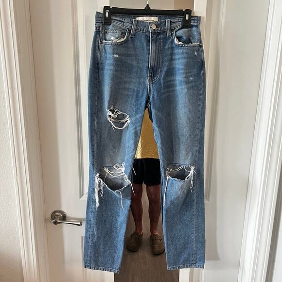 Reformation Julia High Cigarette Jean Size 27 Color Blue - Picture 5 of 9